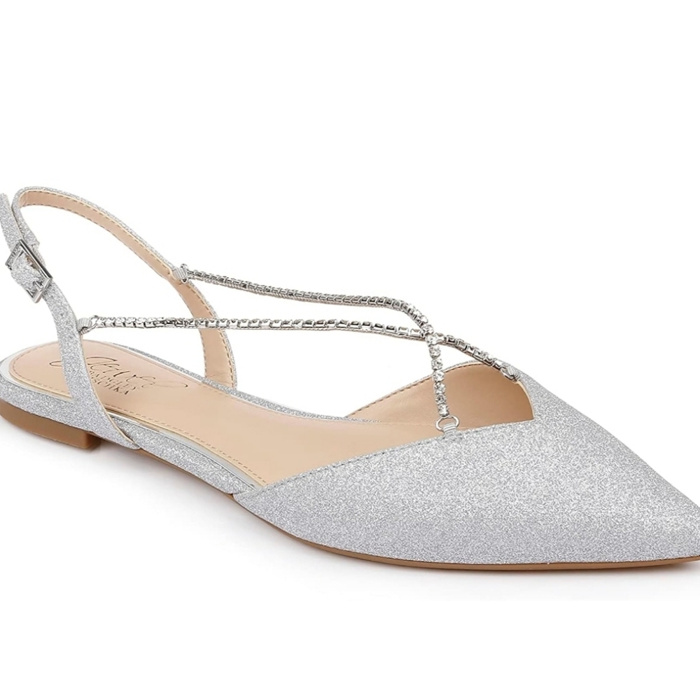 Jewel Badgley Mischka Alanna Ballet Flats.